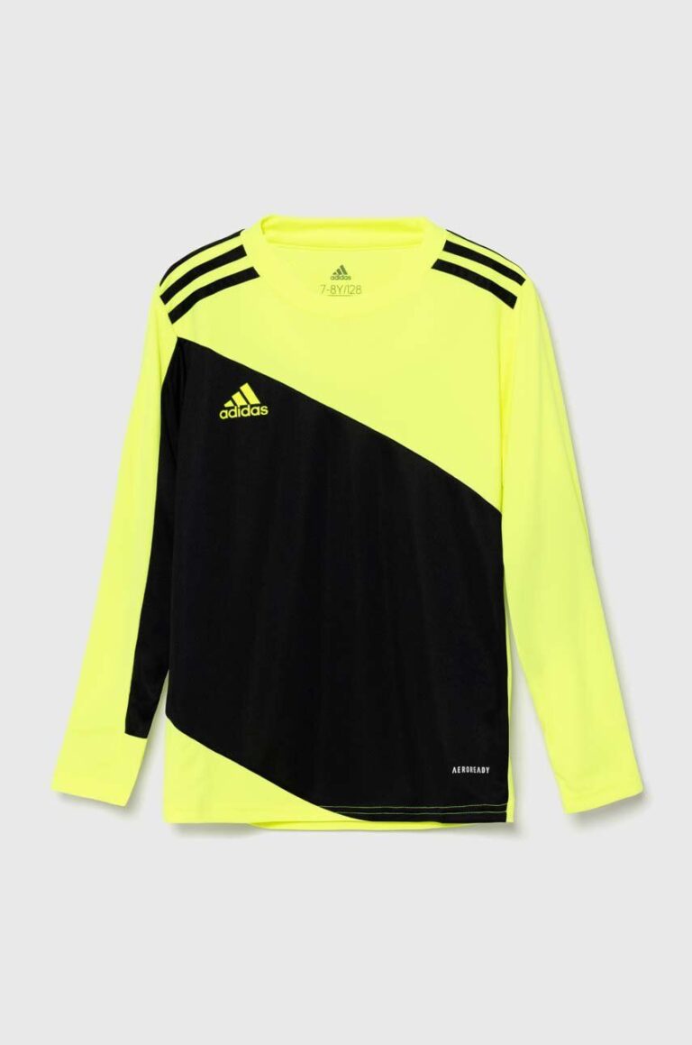 adidas Performance longsleeve copii SQUAD GK21SYY culoarea galben