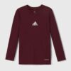 adidas Performance longsleeve copii TEAM BASE TEE Y culoarea bordo