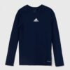 adidas Performance longsleeve copii TEAM BASE TEE culoarea albastru marin