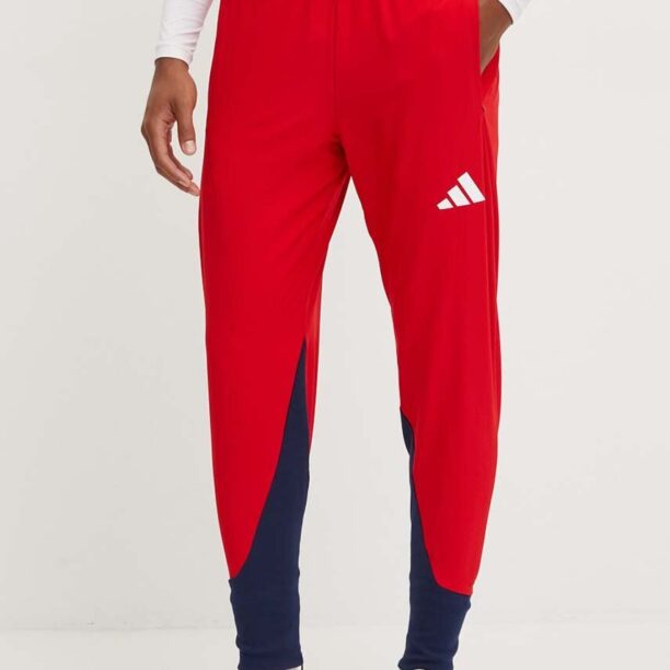 adidas Performance pantaloni de antrenament Polska culoarea rosu