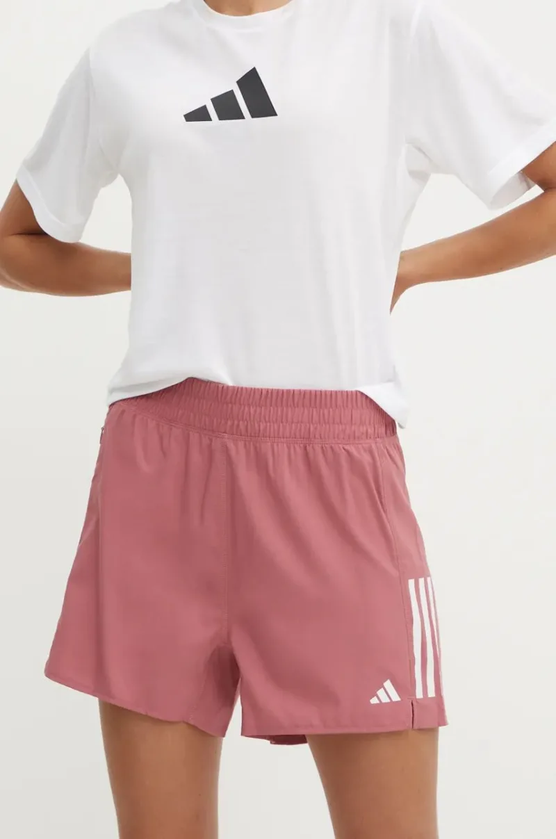 adidas Performance pantaloni scurți de alergare Own The Run Base culoarea roz