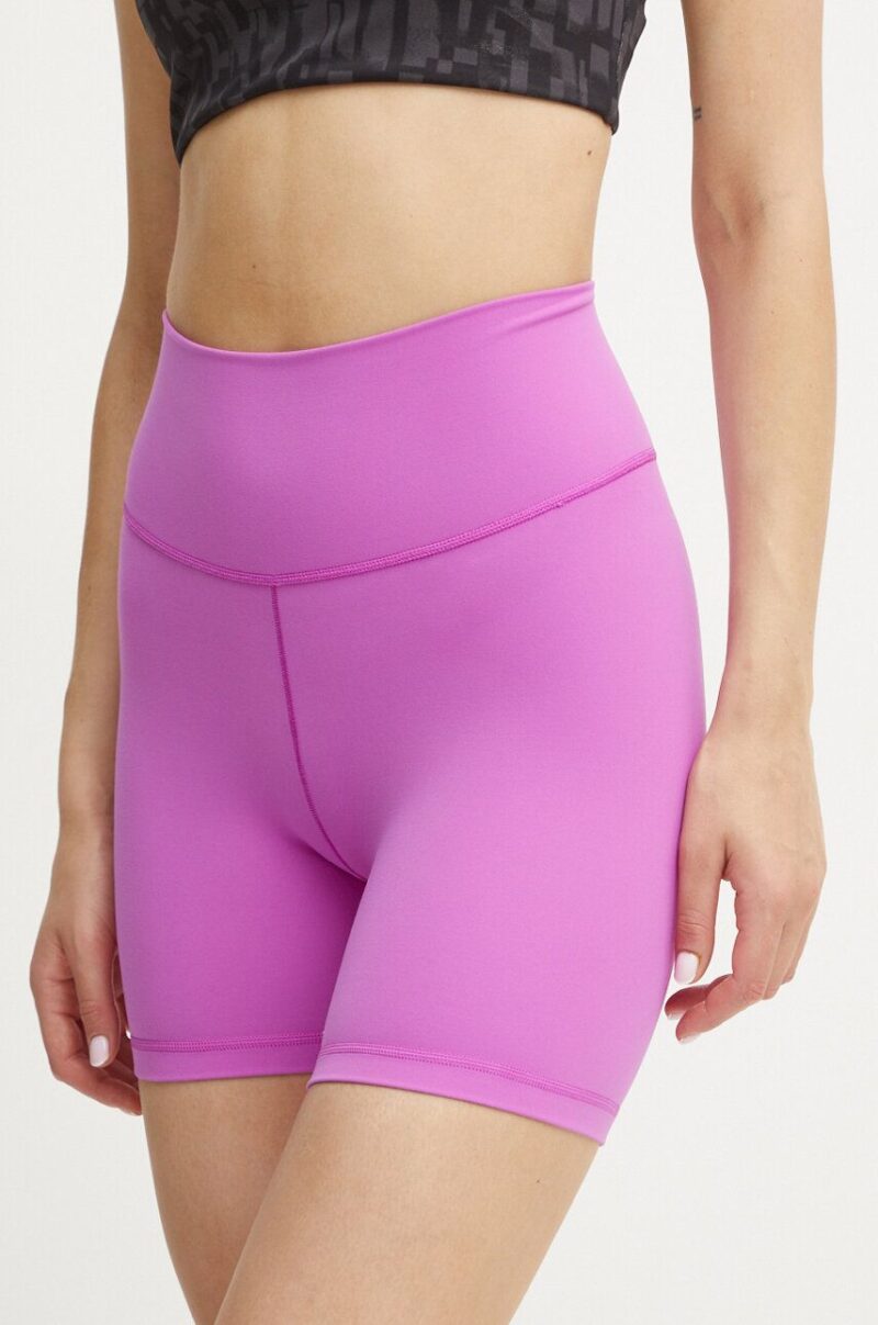 adidas Performance pantaloni scurți de yoga All Me culoarea roz