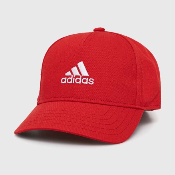 adidas Performance șapcă din bumbac pentru copii LK CAP culoarea rosu