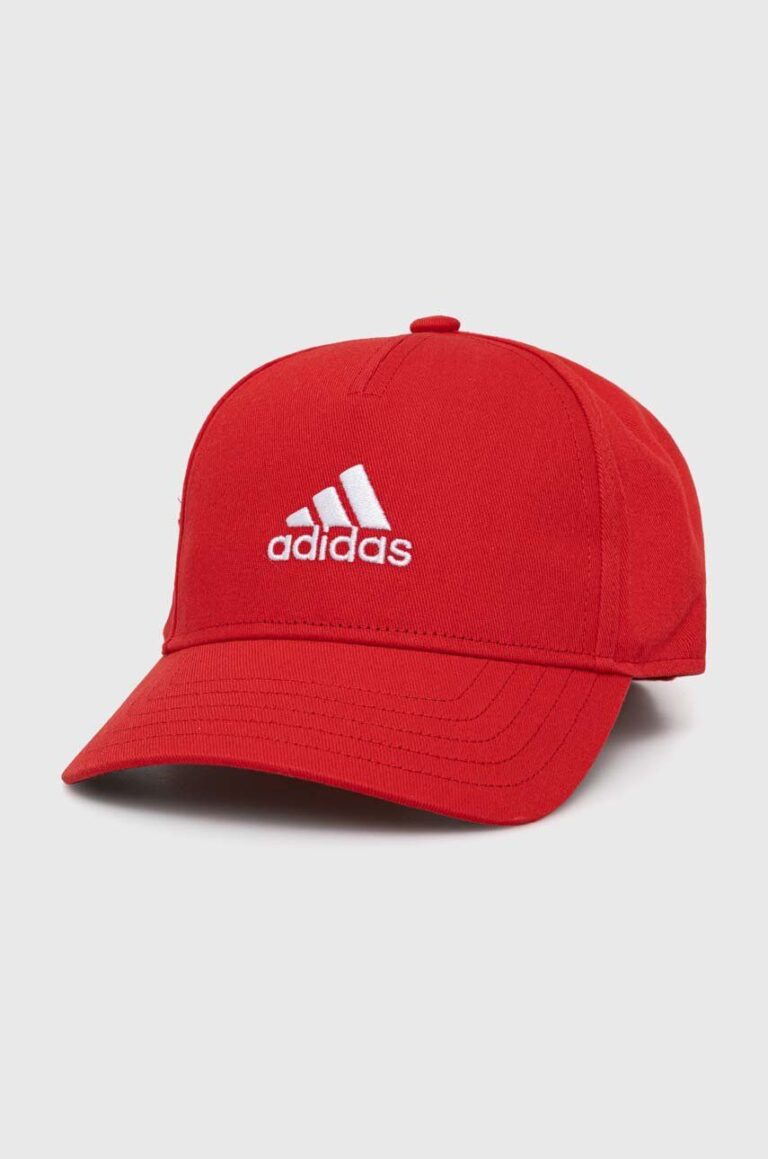 adidas Performance șapcă din bumbac pentru copii LK CAP culoarea rosu