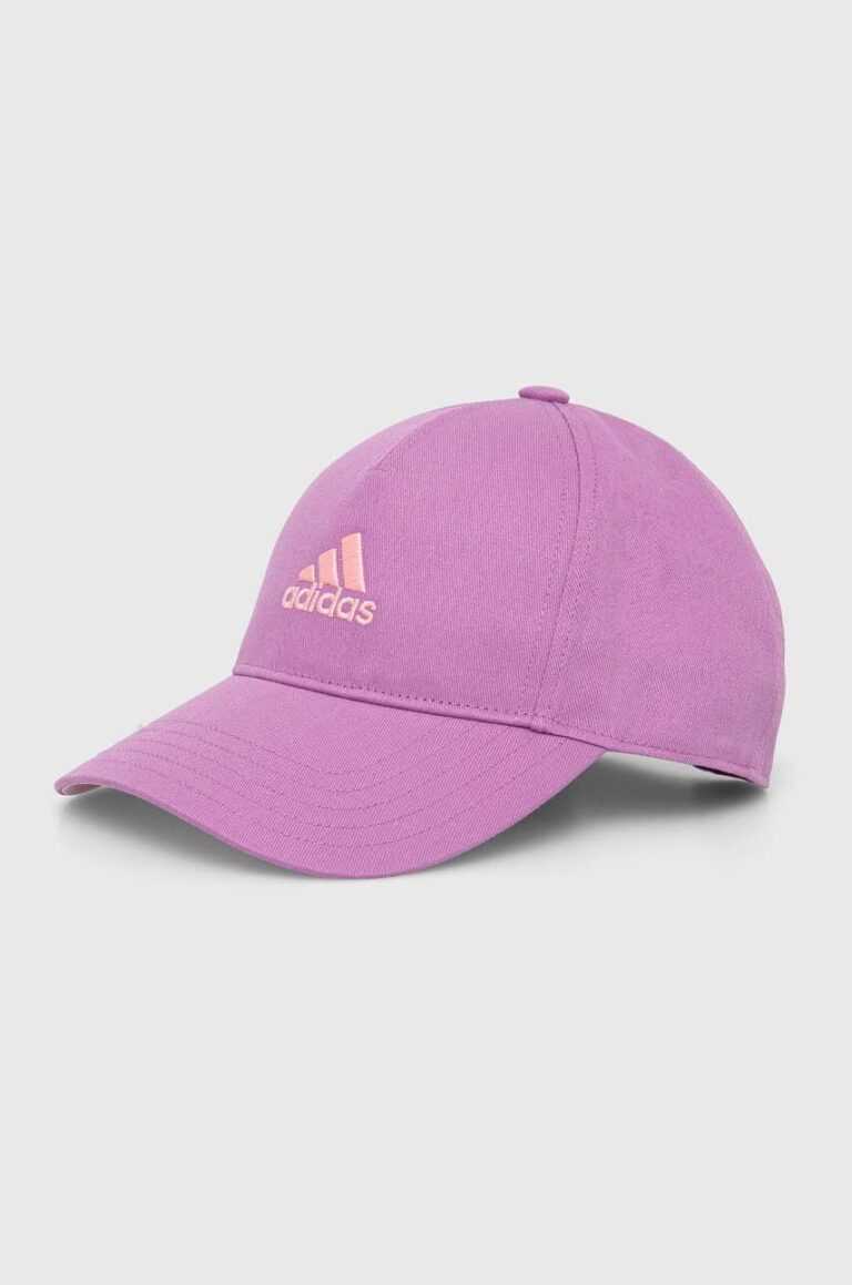 adidas Performance șapcă din bumbac pentru copii LK CAP culoarea roz