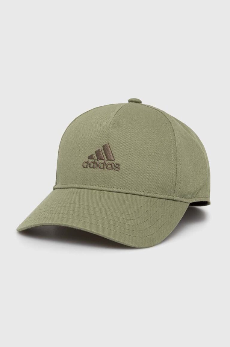 adidas Performance șapcă din bumbac pentru copii LK CAP culoarea verde