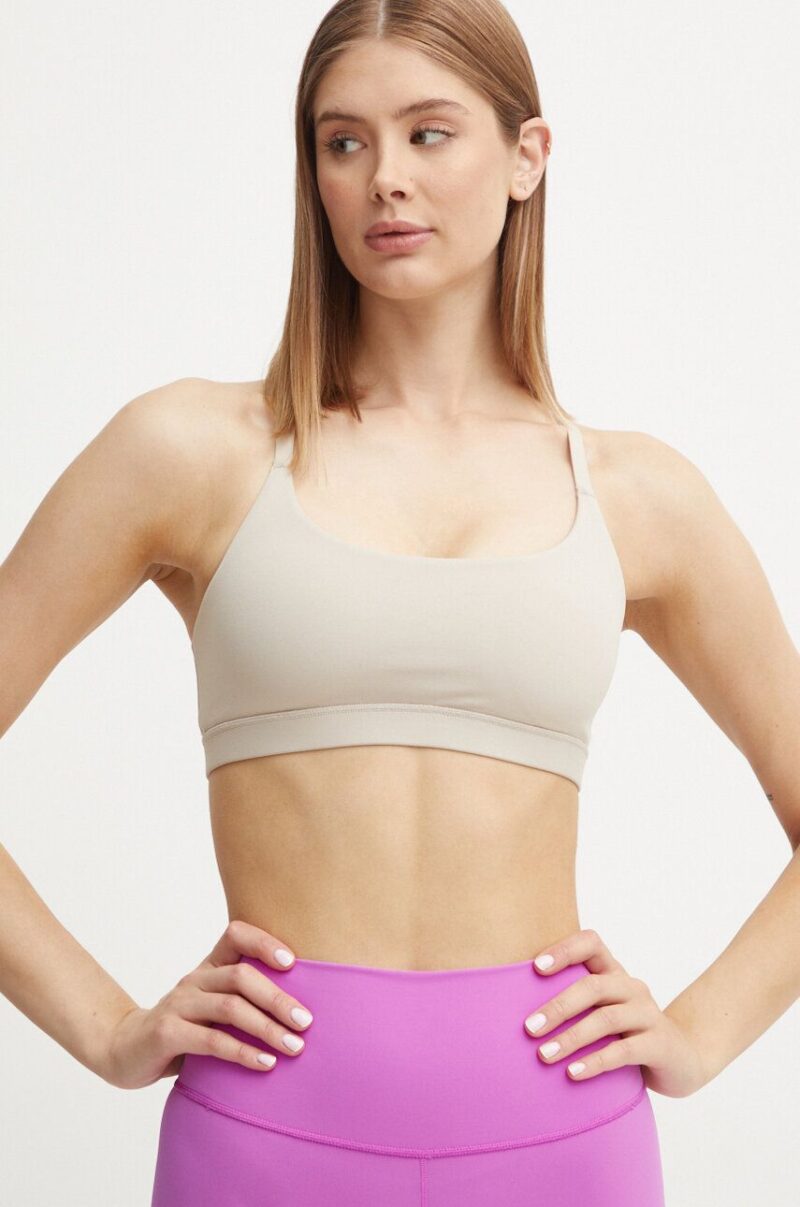 adidas Performance sutien yoga All Me culoarea bej