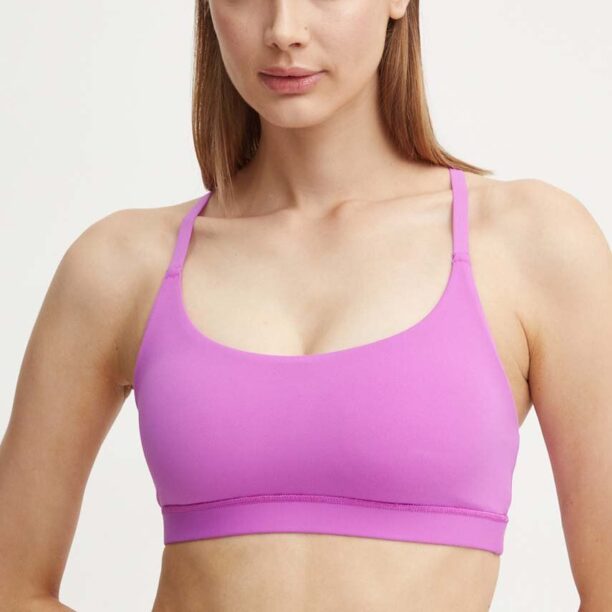 adidas Performance sutien yoga All Me culoarea violet