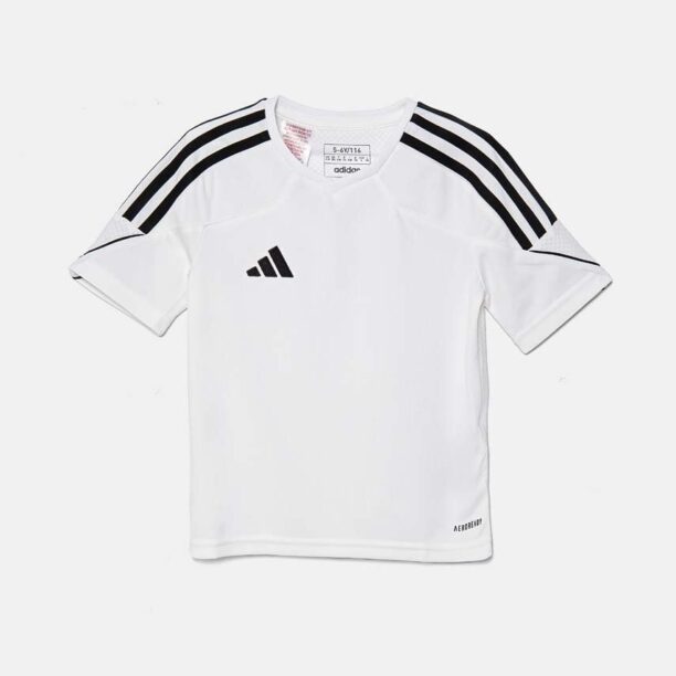 adidas Performance tricou copii TIRO 23SY culoarea alb