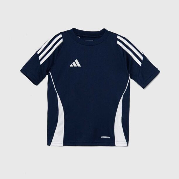 adidas Performance tricou copii TIRO24SYY culoarea albastru marin