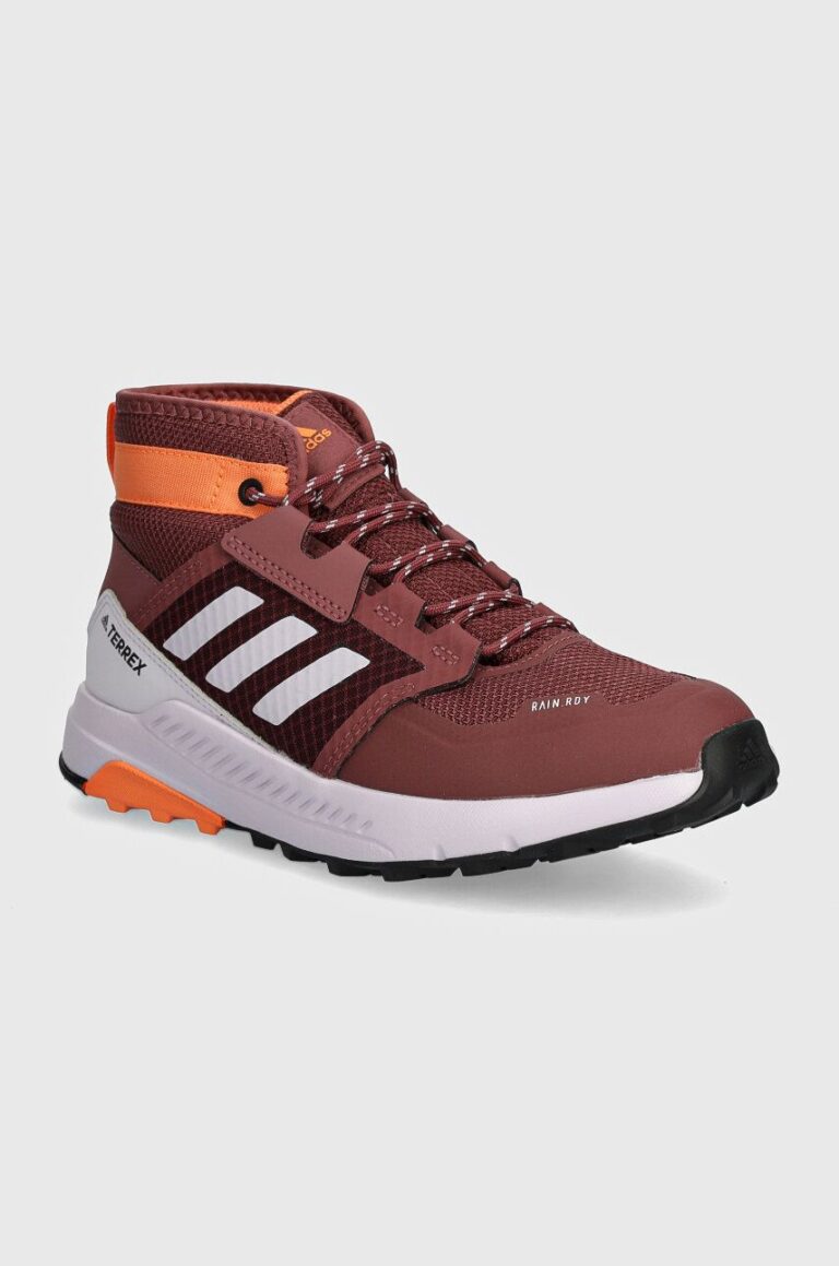 adidas TERREX pantofi copii TERREX TRAILMAKER MID R.RDY culoarea bordo