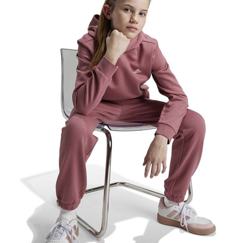 adidas bluza copii J SL FC FL HD culoarea roz