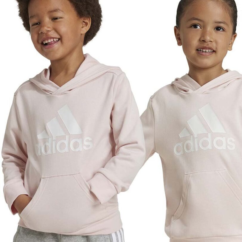 adidas bluza copii LK BL FT HD culoarea bej