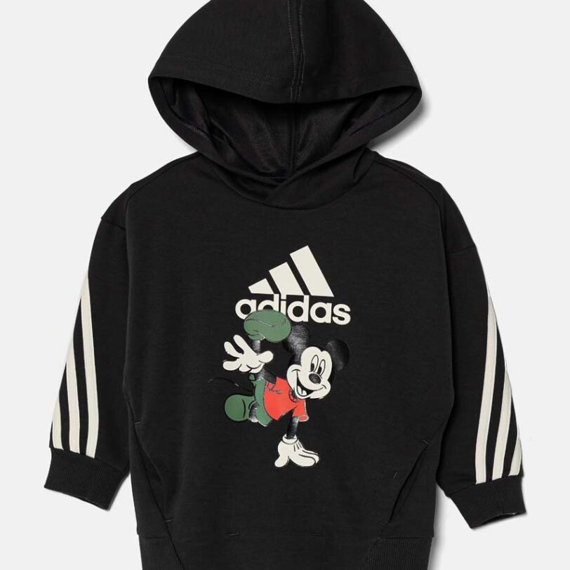 adidas bluza copii LK DY MM SWT culoarea negru