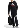 adidas bluza copii U BL 2 HOODIE culoarea negru