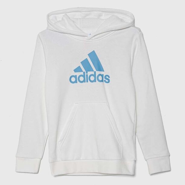 adidas bluza copii culoarea alb