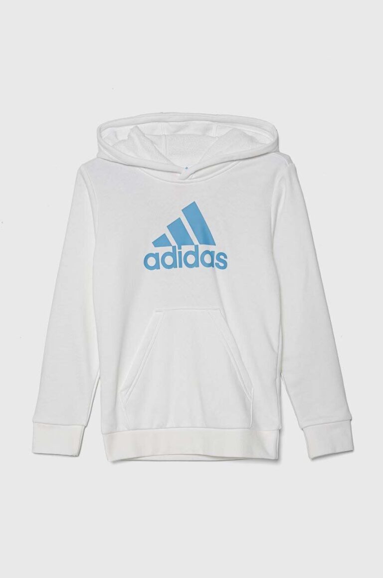 adidas bluza copii culoarea alb