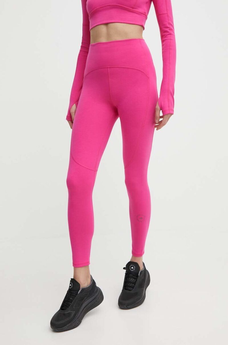 adidas by Stella McCartney leggins de antrenament culoarea roz