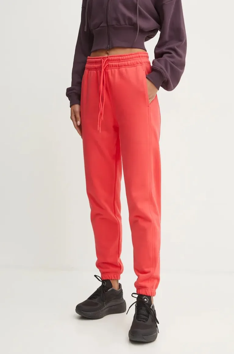 adidas by Stella McCartney pantaloni de trening culoarea portocaliu