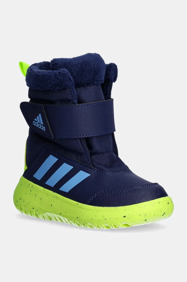 adidas cizme de iarna copii Winterplay culoarea albastru marin