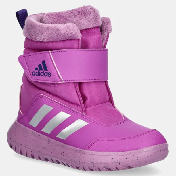 adidas cizme de iarna pentru copii Winterplay C culoarea violet