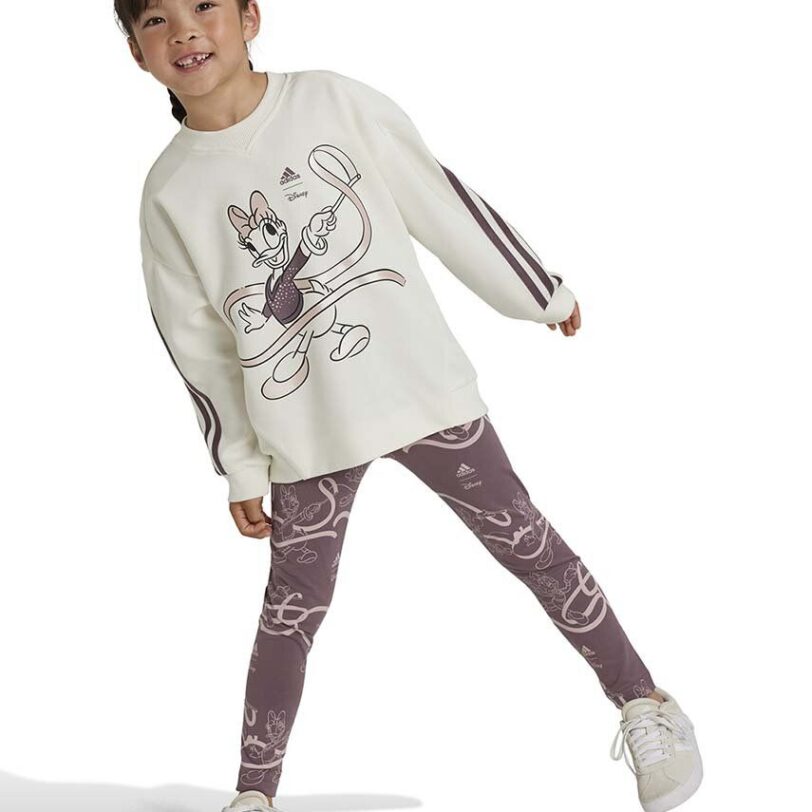 adidas compleu copii LG DY MDOG culoarea bej