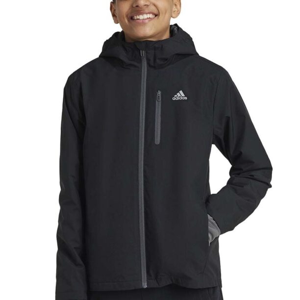 adidas geaca copii J 2in1KT culoarea negru