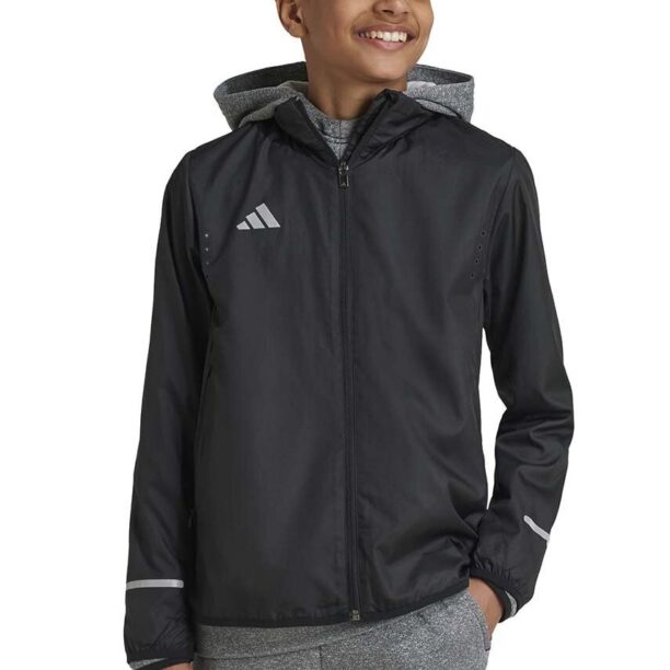 adidas geaca copii J TEAM RDYKT culoarea negru