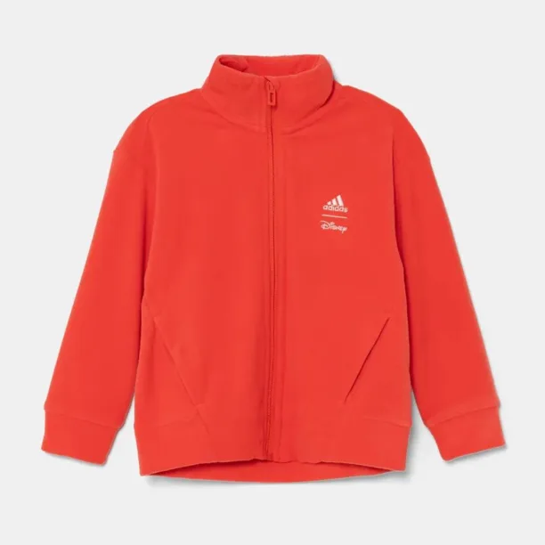 adidas hanorac polar pentru copii LK DY MM WI TT culoarea portocaliu