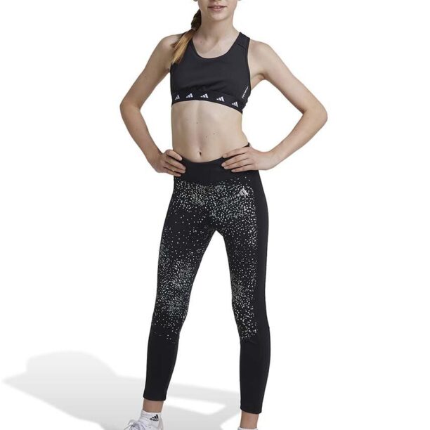 adidas leggins copii JG OPT GL LEG culoarea negru