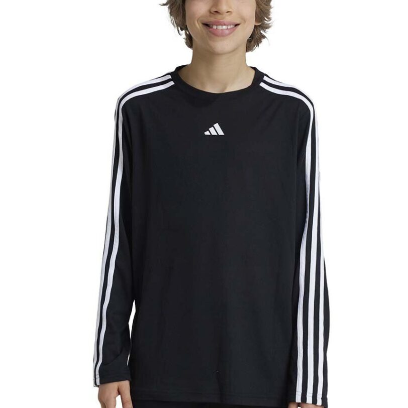 adidas longsleeve copii J TR-ES 3S LS culoarea negru