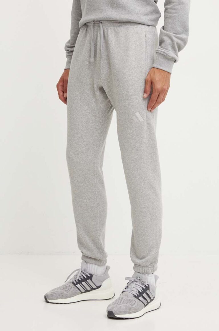 adidas pantaloni de trening All SZN culoarea gri