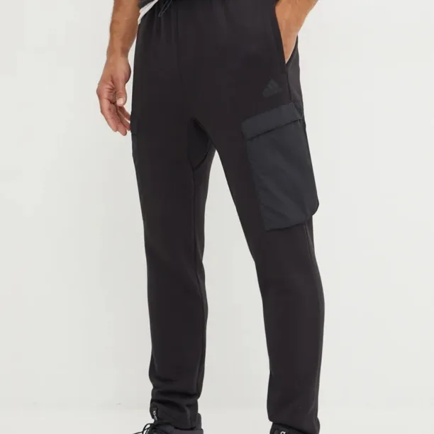 adidas pantaloni de trening City Escape culoarea negru