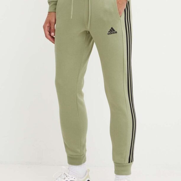 adidas pantaloni de trening Essentials culoarea verde