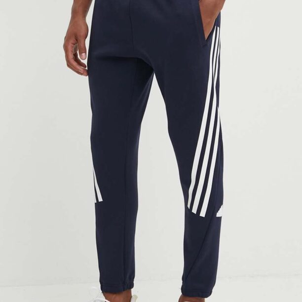 adidas pantaloni de trening Future Icons culoarea albastru marin