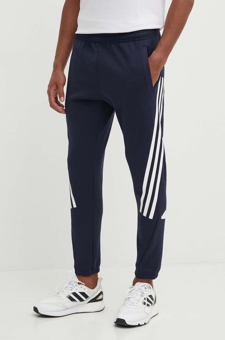 adidas pantaloni de trening Future Icons culoarea albastru marin