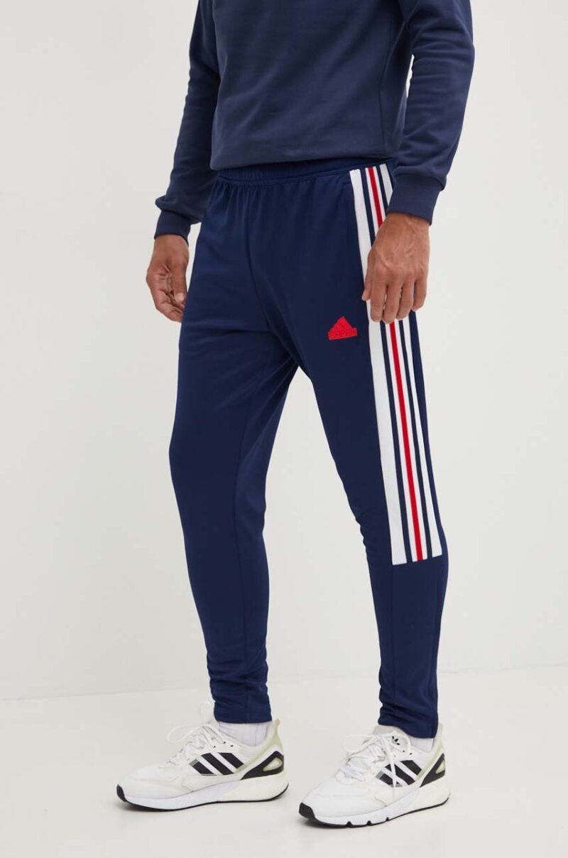 adidas pantaloni de trening Tiro culoarea albastru marin