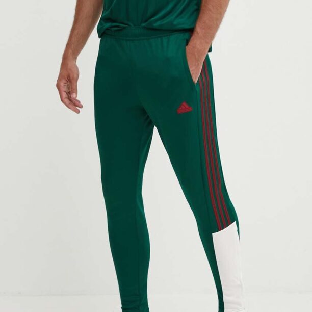 adidas pantaloni de trening Tiro culoarea verde