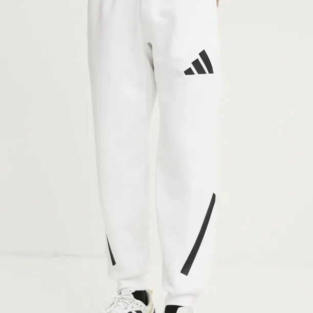 adidas pantaloni de trening ZNE culoarea alb