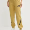 adidas pantaloni de trening ZNE culoarea galben