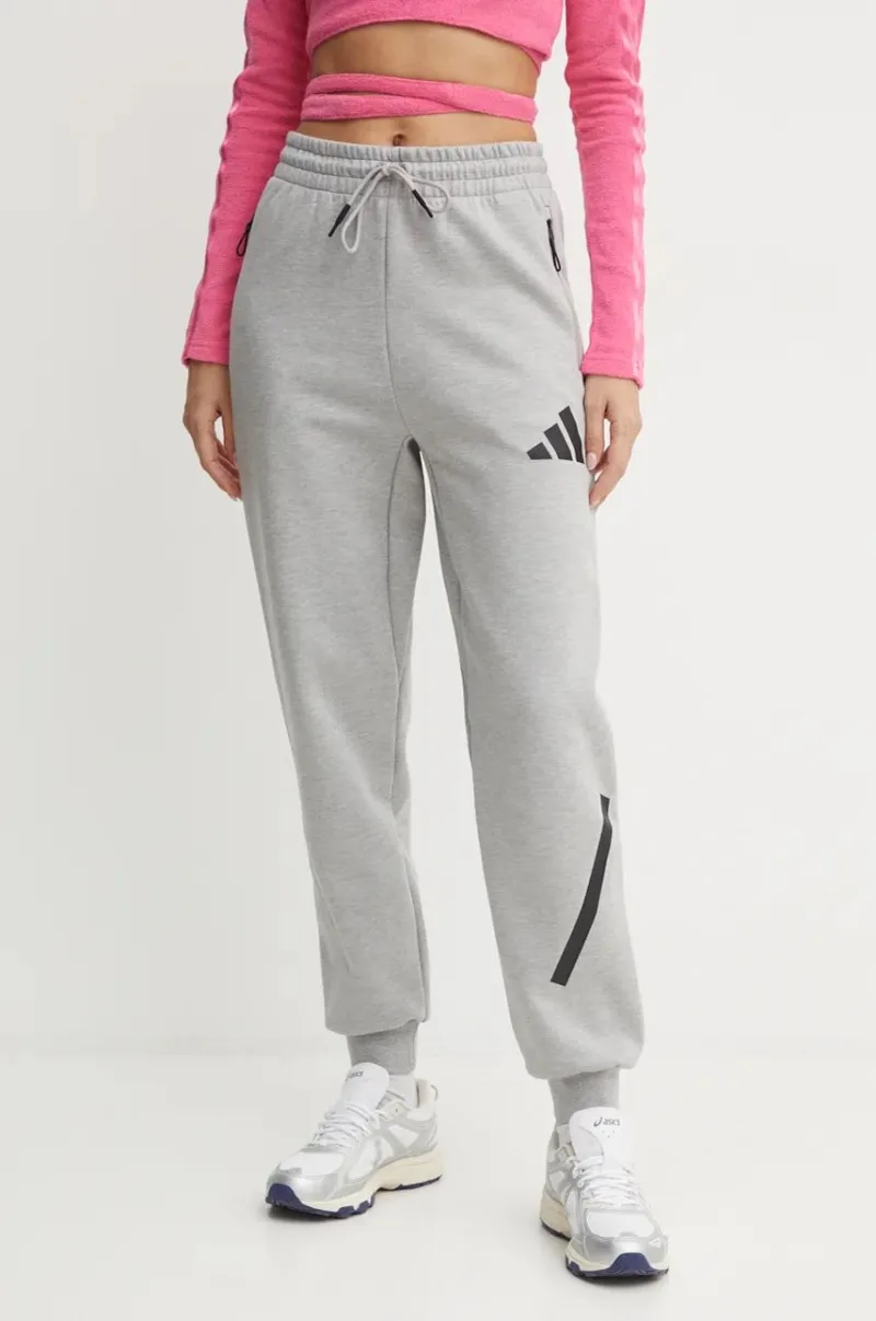 adidas pantaloni de trening ZNE culoarea gri