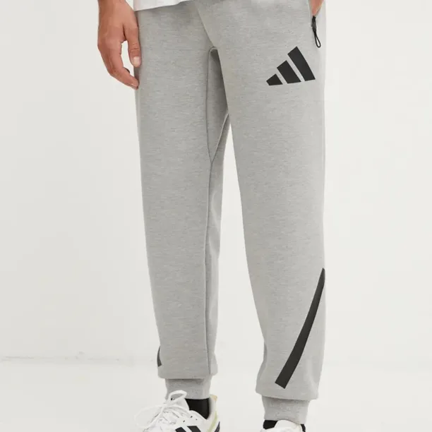 adidas pantaloni de trening ZNE culoarea gri