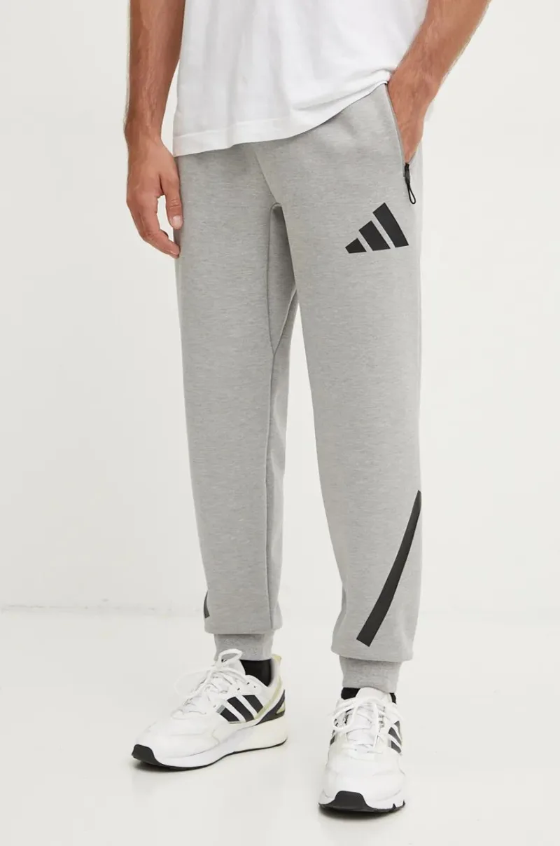 adidas pantaloni de trening ZNE culoarea gri