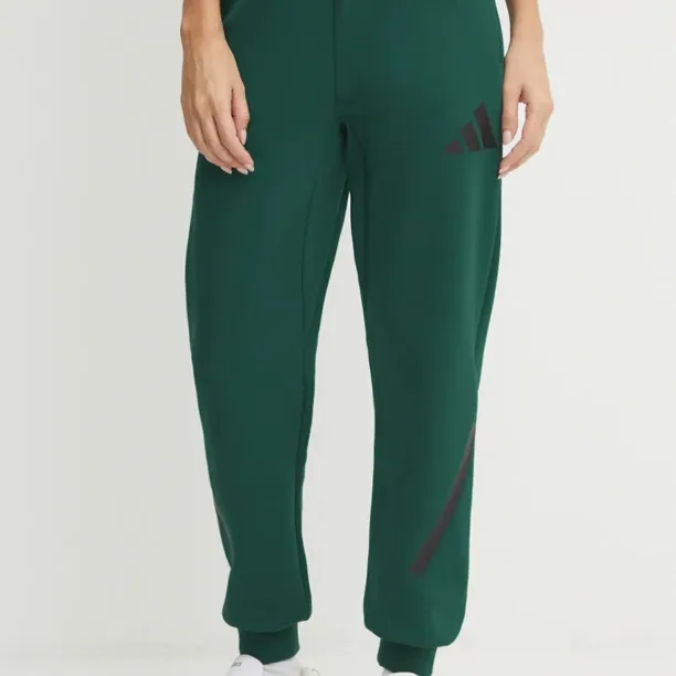 adidas pantaloni de trening ZNE culoarea verde