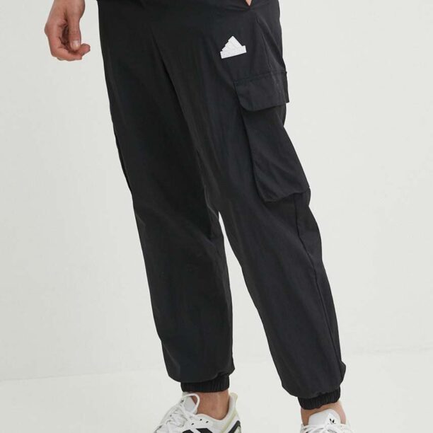 adidas pantaloni de trening culoarea negru