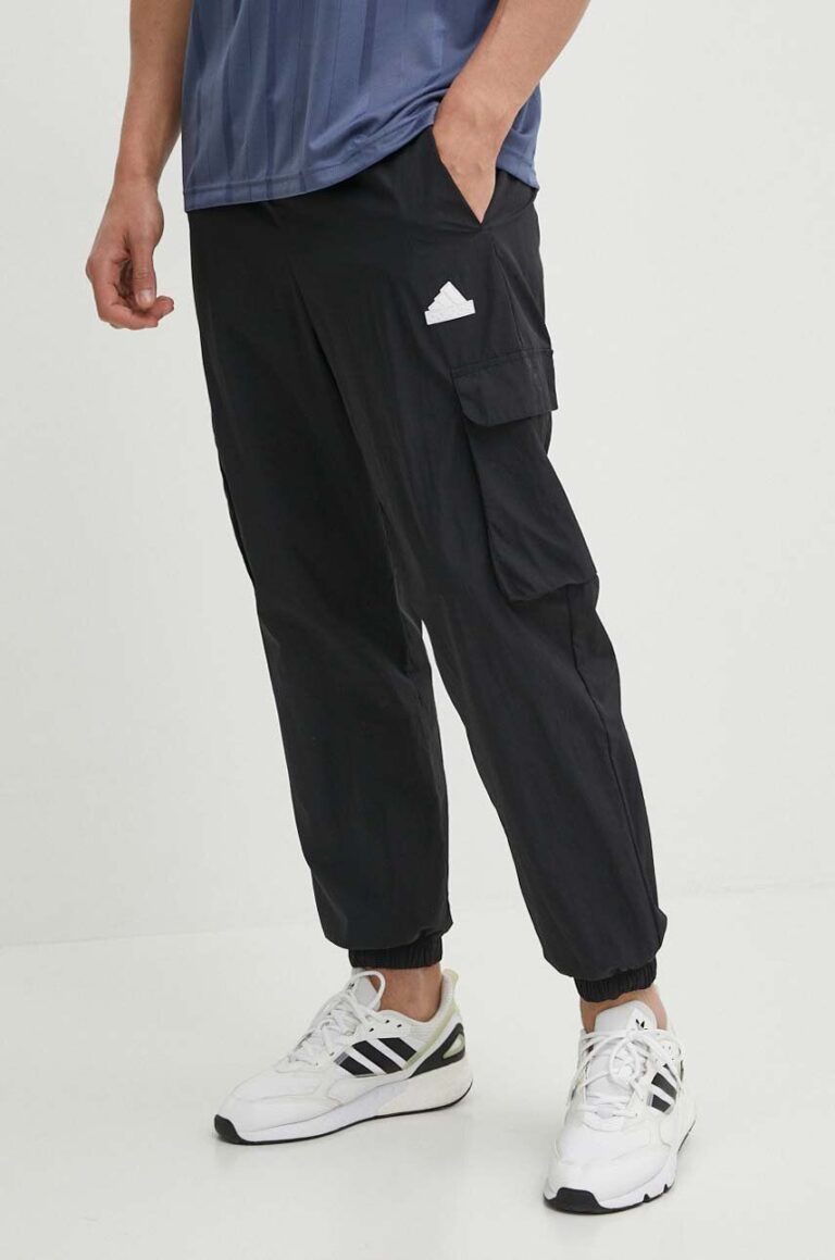 adidas pantaloni de trening culoarea negru