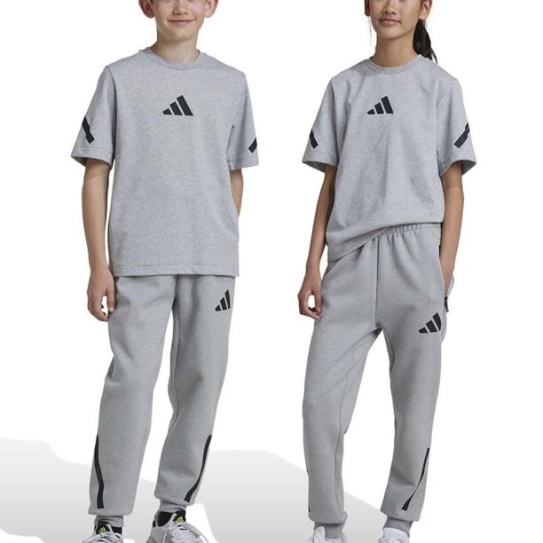 adidas pantaloni de trening pentru copii J Z.N.E. PT culoarea gri