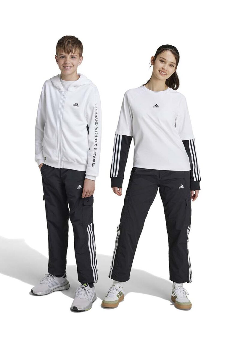 adidas pantaloni de trening pentru copii JAM WV CRG PN culoarea negru