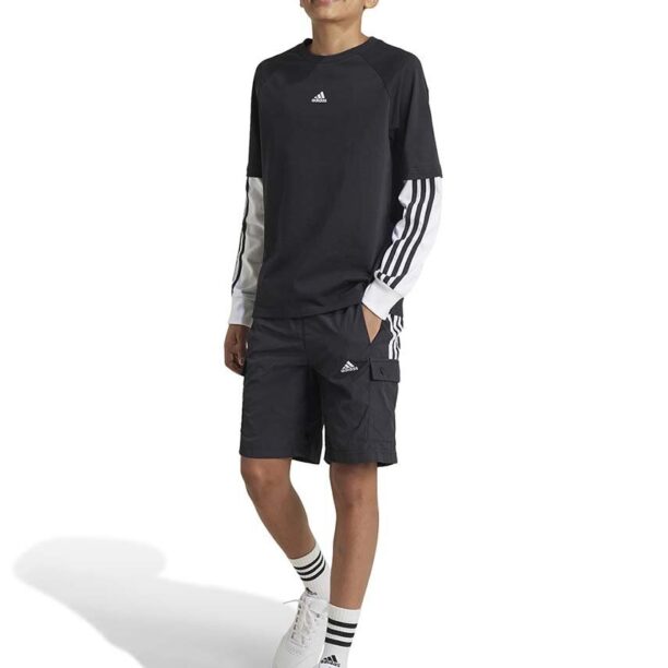 adidas pantaloni scurti copii JAM WV CRG SH culoarea negru