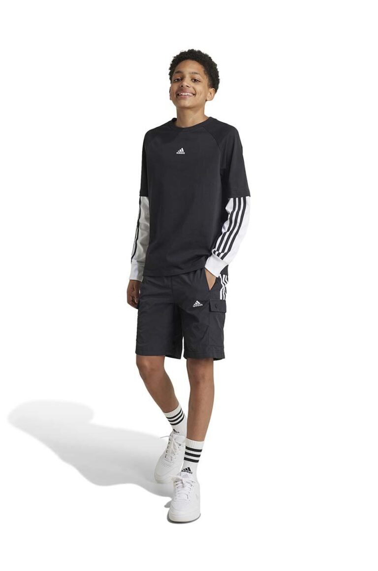 adidas pantaloni scurti copii JAM WV CRG SH culoarea negru